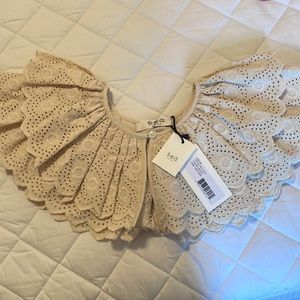 Sea Cream Eyelet Collar - NWT